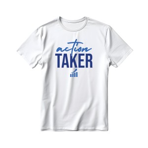 Action Taker Pima Round Neck T-shirt - White