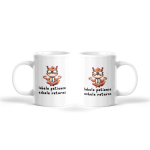 Inhale Patience Mug - White