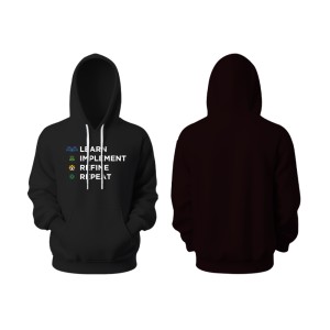 Learn Implement Goodie Hoodie Plain - Black