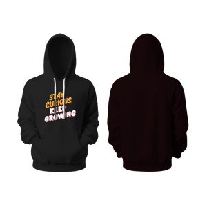 Stay Curious Goodie Hoodie Plain - Black