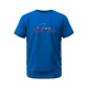 I am in Action Greys and Blues Pima Round Neck T-shirt - Imperial Blue